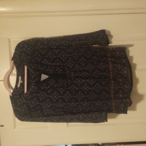 Stitch fix top  navy blue print